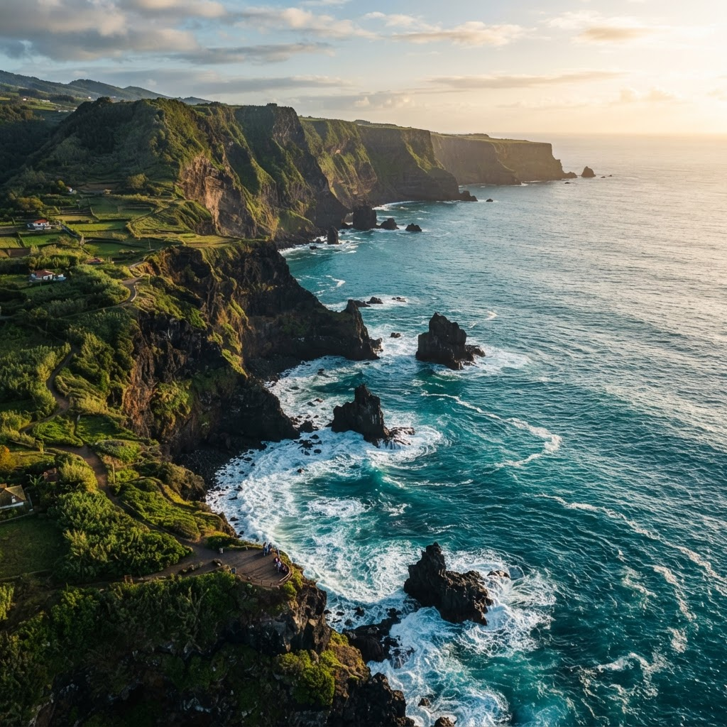 Volcanic coastline of São Miguel